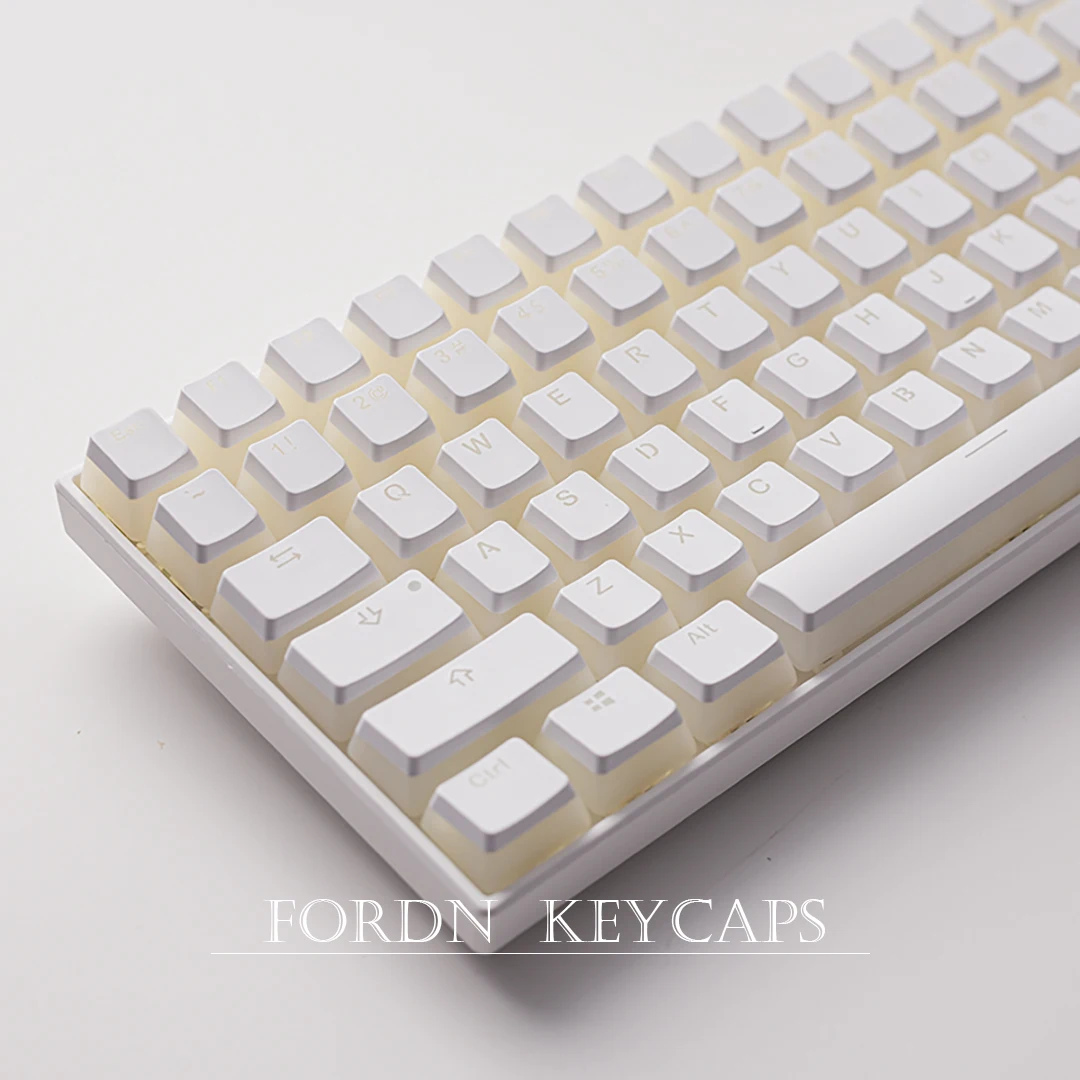 

PBT transparent key cap OEM height suitable for 108 104 100 98 87 84 68 61 mechanical keyboard