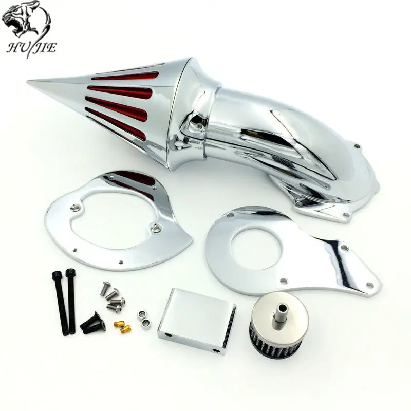 Серебряные комплекты воздушного очистителя для мотоциклов впускной фильтр