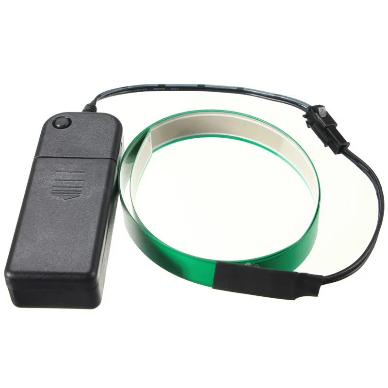 EL провода красочные гибкие электролюминесцентные ленты лента питания батареи