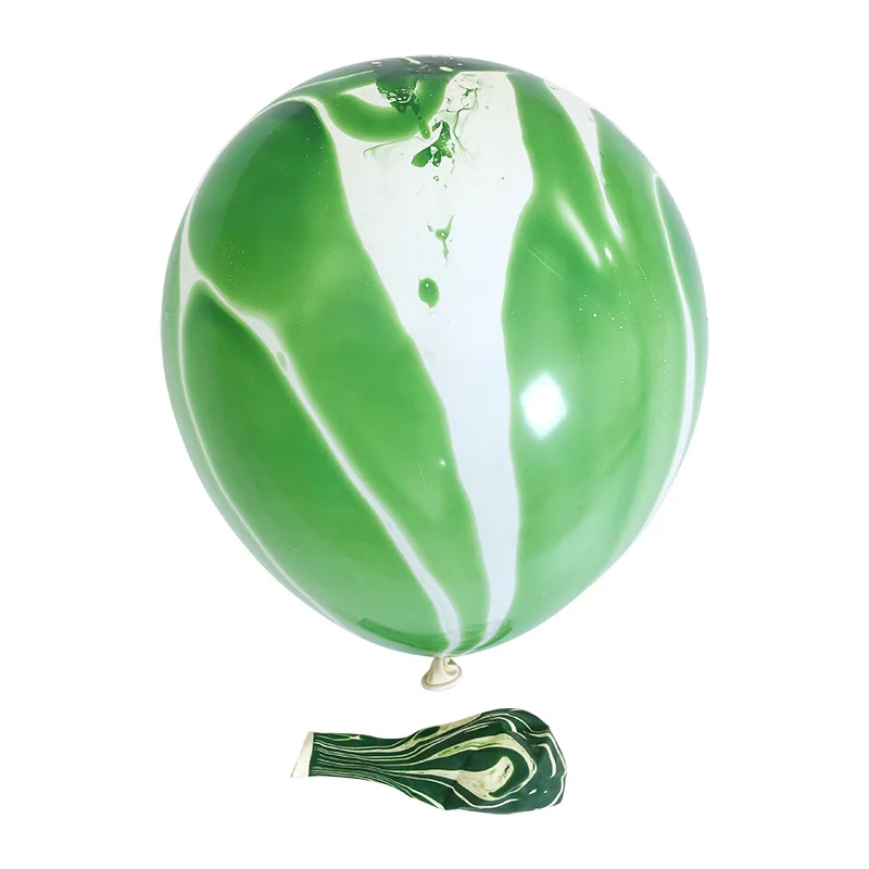 green 30 шт. 12 дюймов мраморные латексные шары радужные мраморные шары для свадьбы Детские воздушный шар для вечеринки на день рождения рождественские украшения - Цвет: green
