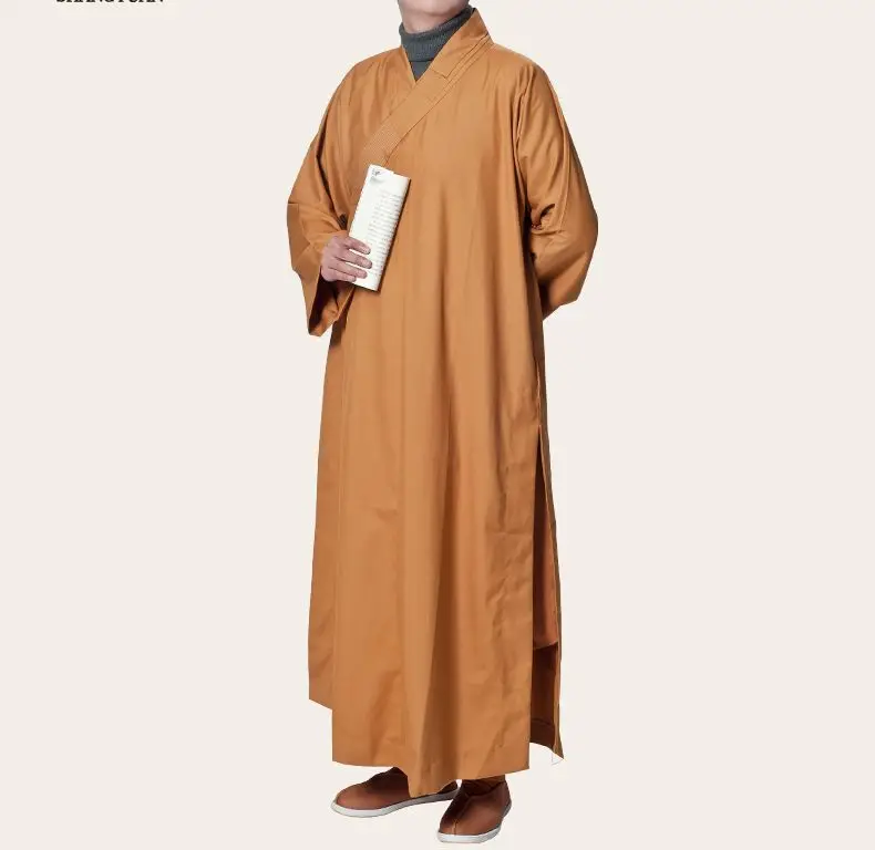 Унисекс Плотная хлопковая одежда сезон весна осень буддийский монах халат