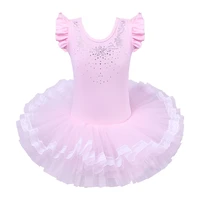 baohulu children ballet dress diamond decro dance wear pink dress for girls ballerina tulle skirted leotard for girls dresses