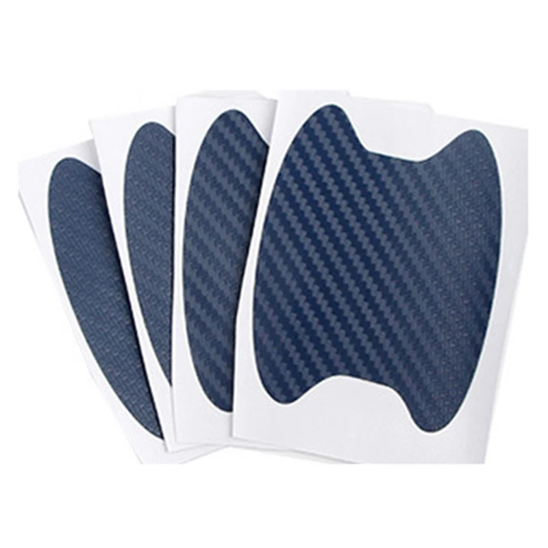 4 шт./компл. Автомобильная дверная наклейка из углеродного волокна устойчивые к