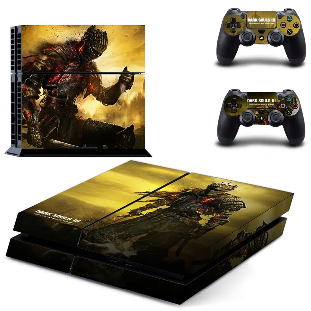Dark Souls PS4 кожи Стикеры наклейка для Sony DualShock Игровые приставки 4 консоли и 2