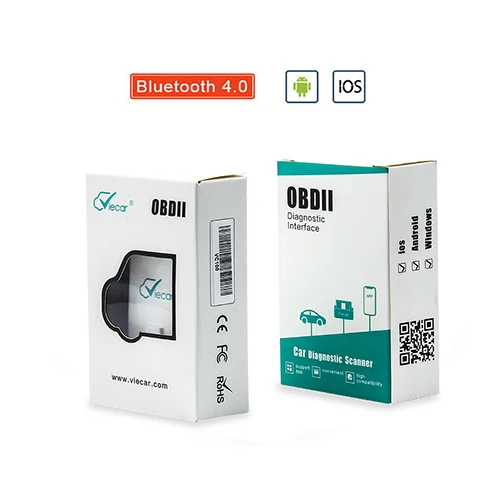 Bluetooth 4.0 Carton Viecar ELM327 V1.5 Bluetooth 4,0 OBD2 автомобильный диагностический сканер для IOS/Android ELM 327 V1.5 OBD Код считыватель сканирующий инструмент для J1850 - Цвет: Bluetooth 4.0 Carton