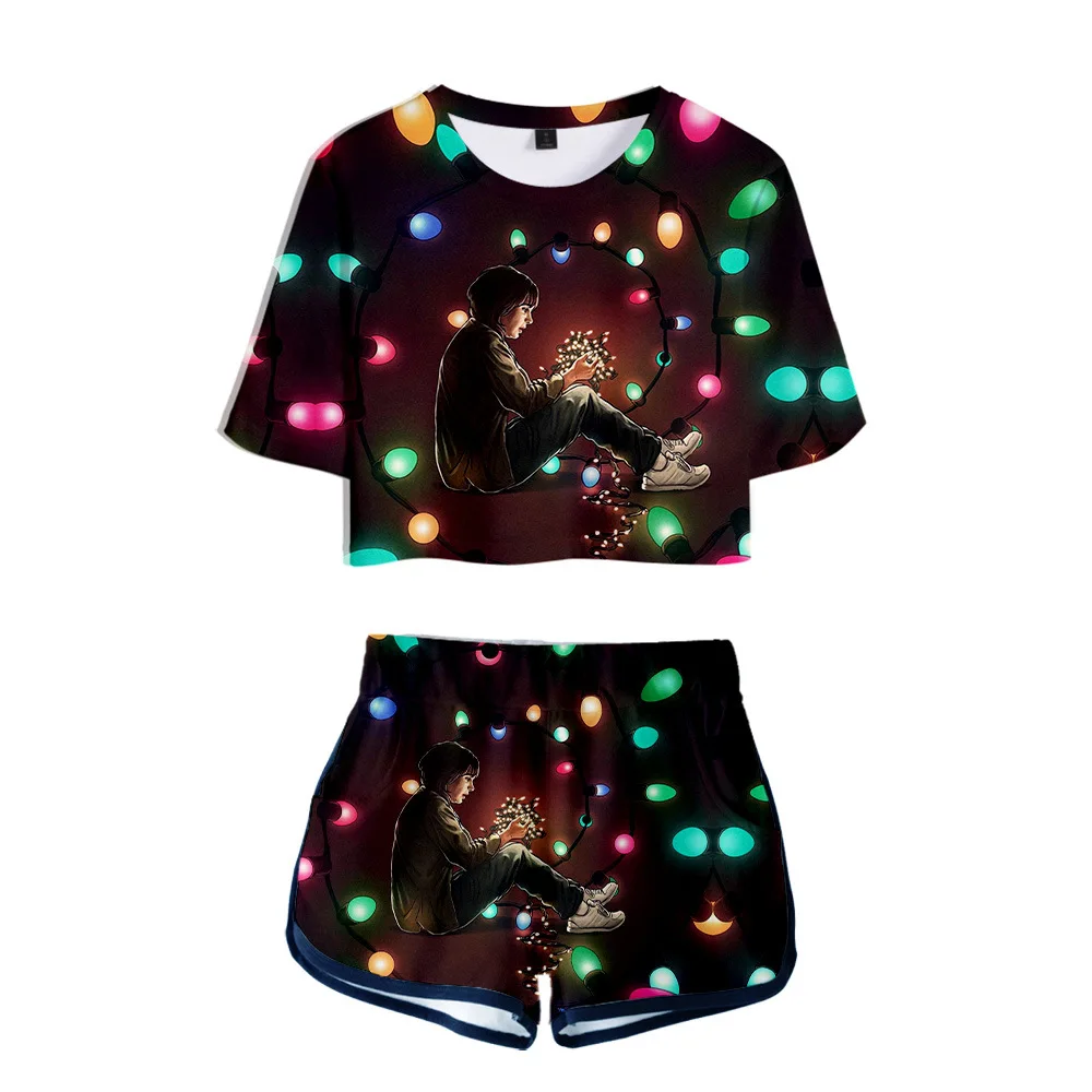 Необычные вещи 3D принт женские наборы 2020 модные повседневные сексуальные шорты с