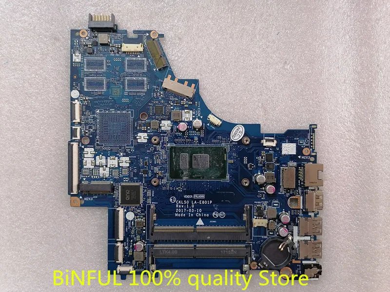 Материнская плата для ноутбука HP 15 BS 924751 601 501 001 CKL50 LA E801P с центральным процессором