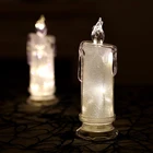 Светодиодные беспламенные Свечи, уличные, на батарейках, электрические декоративные светильник Чи для украшения вечевечерние НКИ, дня рождения, свадьбы