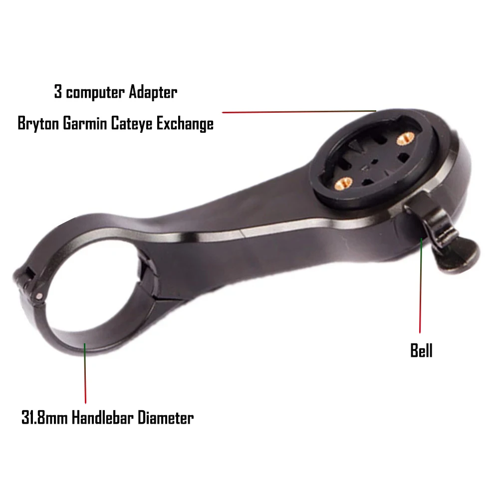 

Bicycle Computer Mount With Bike Bell Speedometer GPS Gopro Sport Camera Holder For GARMIN CATEYE Bryton 4 in 1