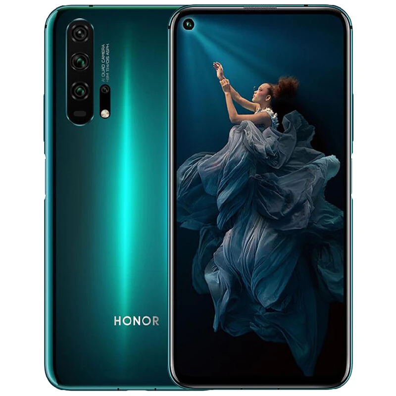Мобильный телефон Honor 20 Pro Kirin 980, Android 9, 6,26 дюймов, ips, 2340X1080, 8 ГБ ОЗУ, 128 Гб ПЗУ, NFC, Мп+ 32 МП, отпечаток пальца