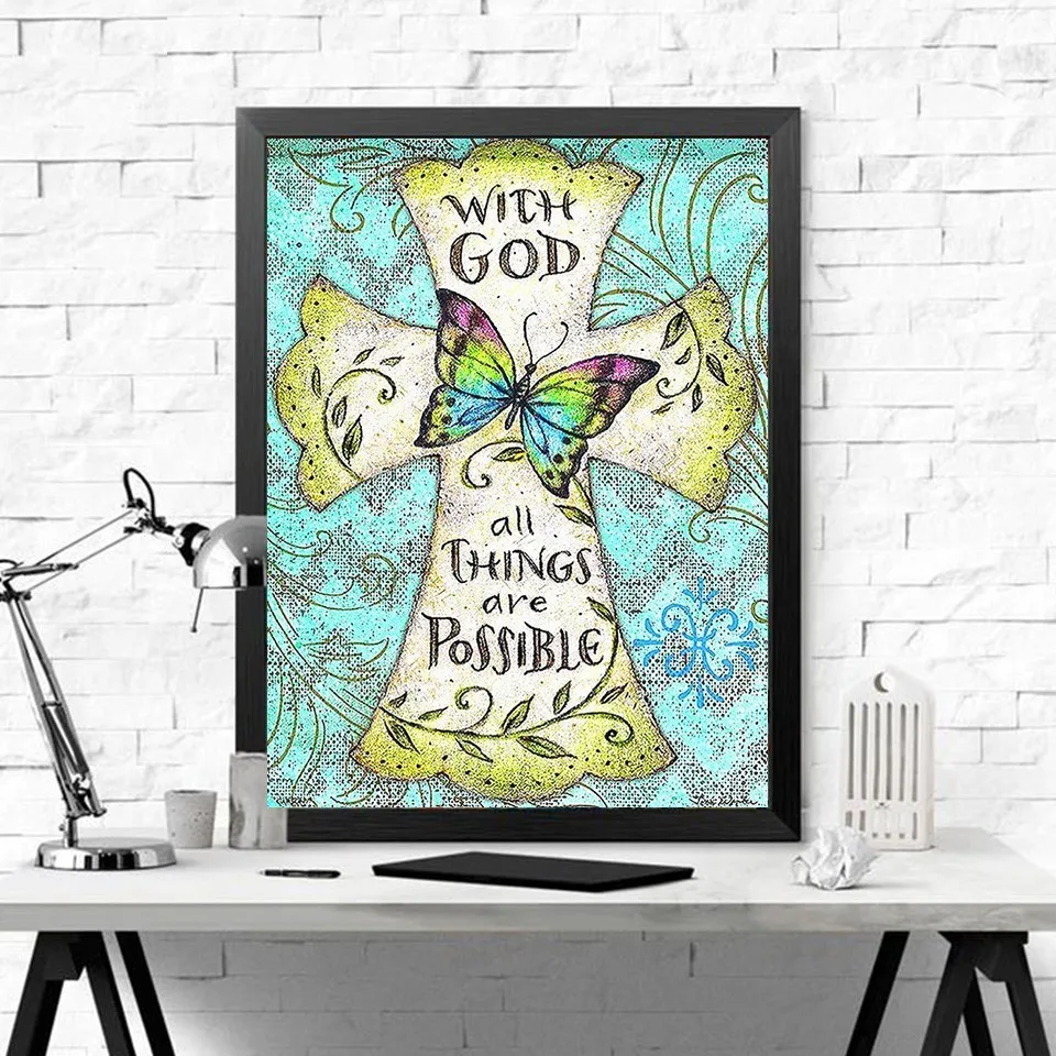 EverShine 5D DIY Cartoon Paint With Diamonds Full Square Diamond Embroidery Butterfly Picture Of Rhinestones Mosaic Wall Decor | Дом и сад