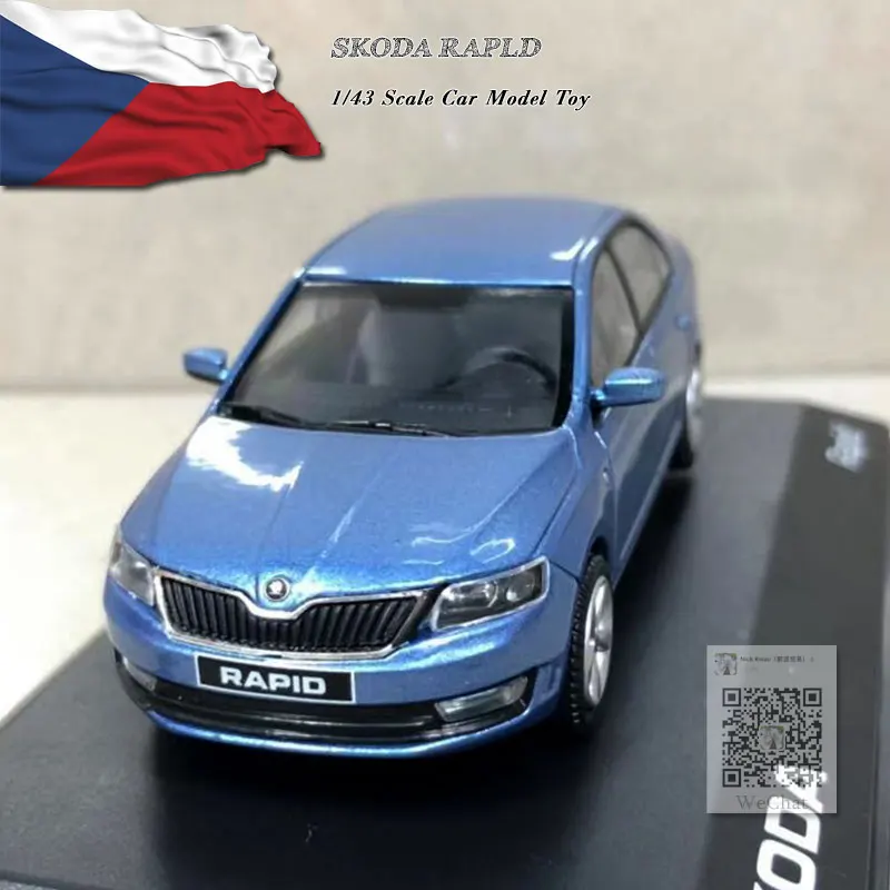 ABREX 1/43 реальные игрушки SKODA RAPLD литая металлическая модель автомобиля игрушка для