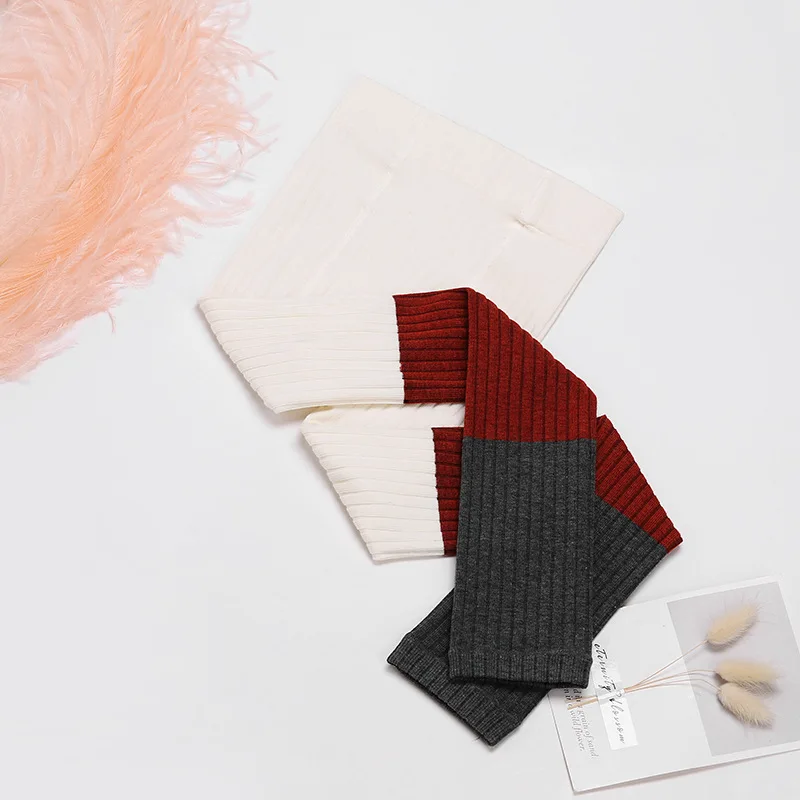 beige red black Весенне-осенние леггинсы для девочек, детские штаны, детские чулки, цветные леггинсы для детей от 1 до 10 лет, штаны для малышей-подростков, одежда - Цвет: beige red black
