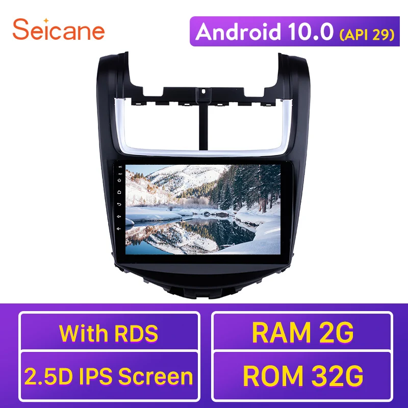 Мультимедийный плеер Seicane автомагнитола 2DIN с сенсорным экраном 9 &quot Android 10 0 Wi Fi GPS