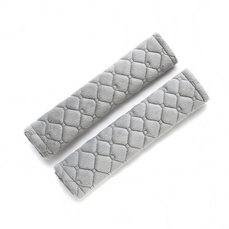 2Pcs Car Seat Belt Cover Plush Shoulder Pad Protector For Auto Safety Belts Protection Universal Driving Accessories | Автомобили и