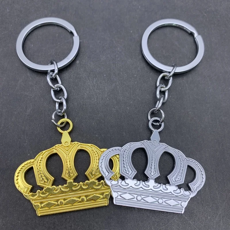 

Crown Keyring Big Crown Keychain Antique Silver Gold Color