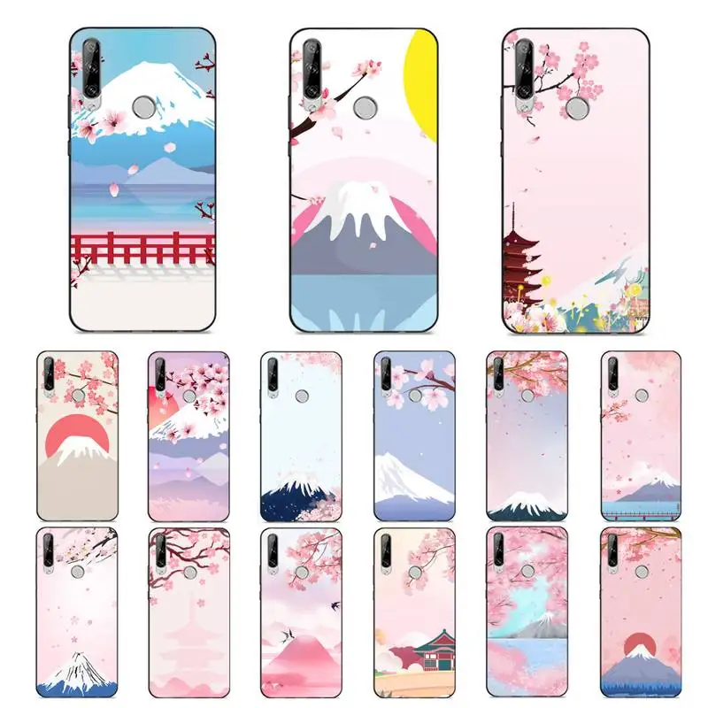 

MaiYaCa Japan Fuji mountain cherry blossom Phone Case for Huawei Y 6 9 7 5 8s prime 2019 2018 enjoy 7 plus