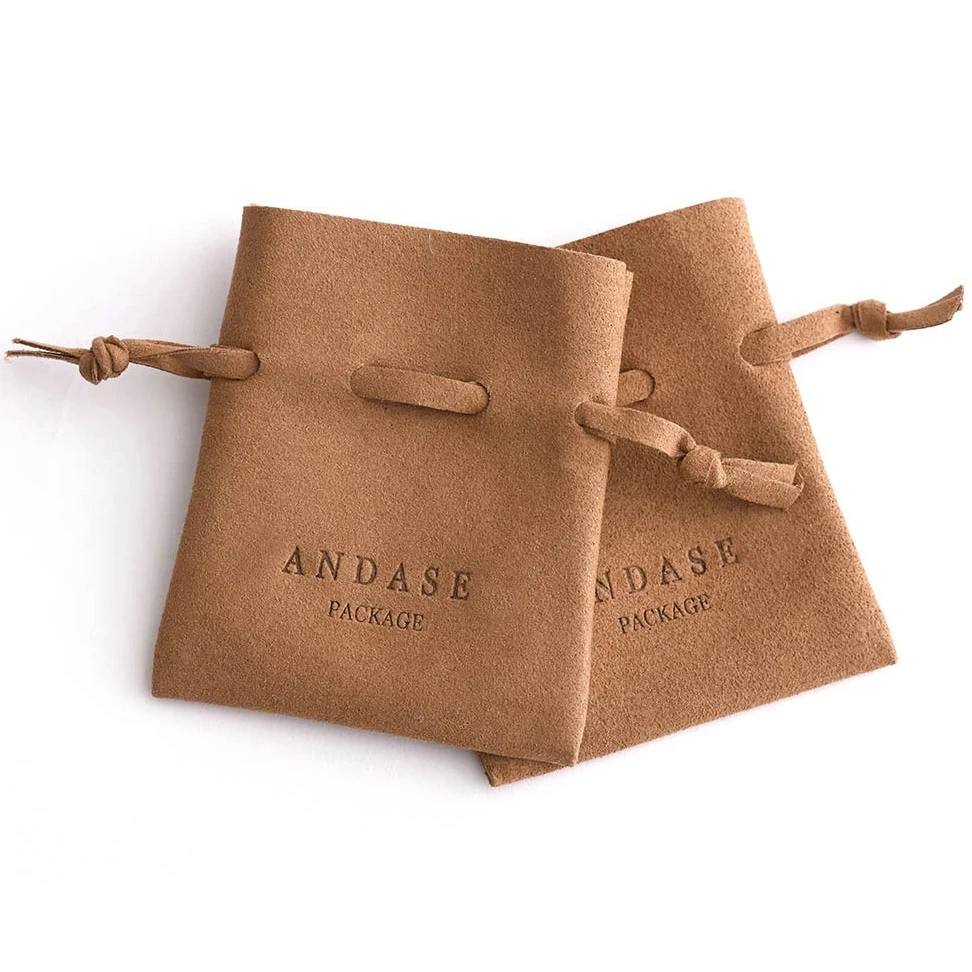 100pc 200pcs 7x8cm Customized With Own Logo Microfiber Pouch Jewelries Packaging Bag Debossed Personalized Organizer - купить по