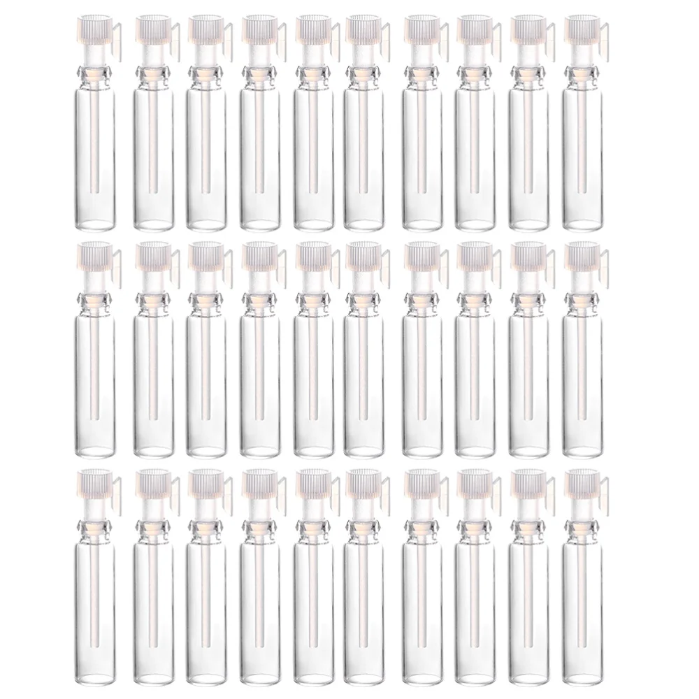 

50pcs 1ml Perfume Sample Bottles Mini Glass Empty Fragrance Bottle for Travel