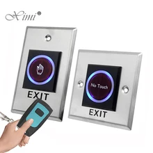 remote control Smart IR Sensor Push Buttons No Touch Infrared Door Exit Push Release Button Switch for Access Control system