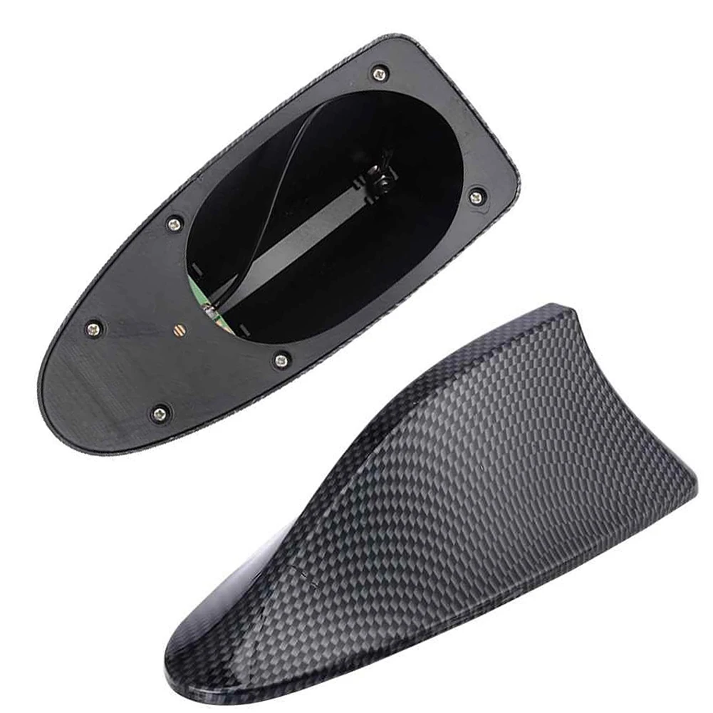 Углеродное волокно Авто Стайлинг крыши плавник акулы радио FM/AM антенна для BMW