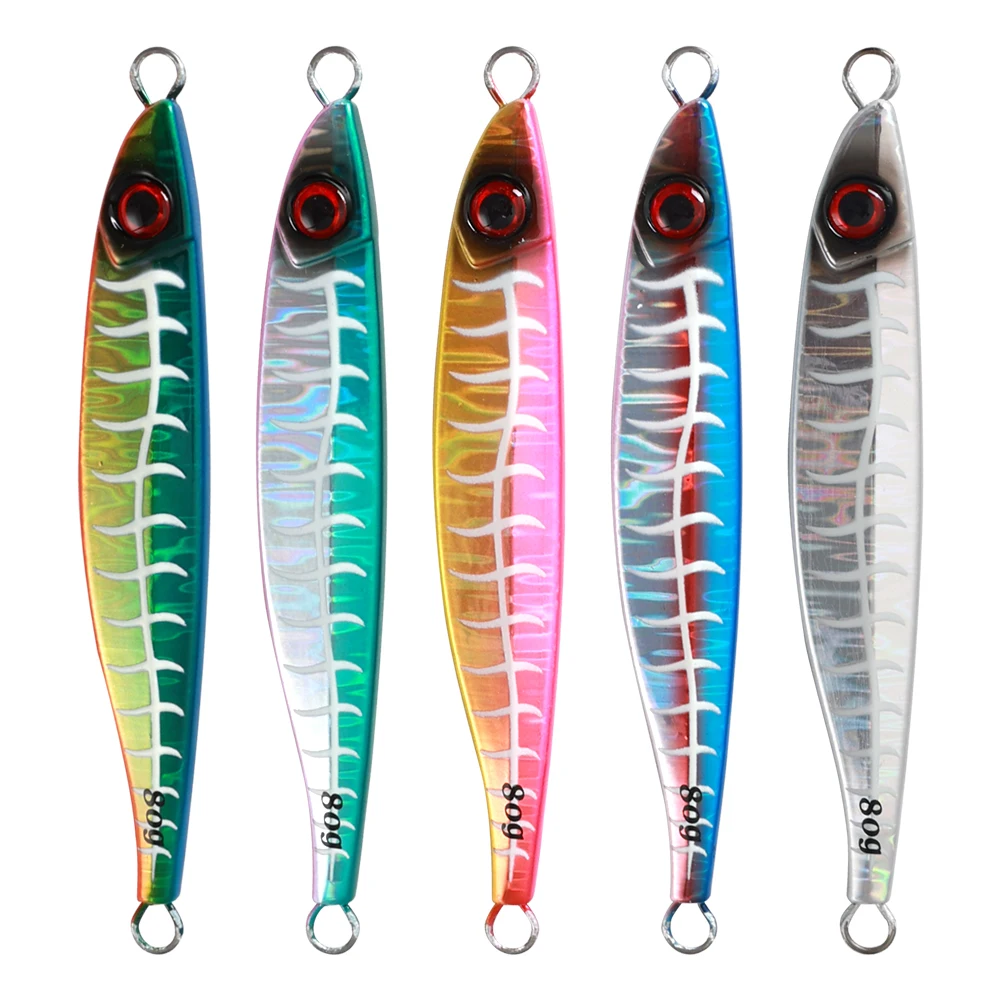

JIGGING PRO 40g 60g 80g 100g Fishing Lures Saltwater Metal jigs Glow Lure Artificial Baits Sea Fishing