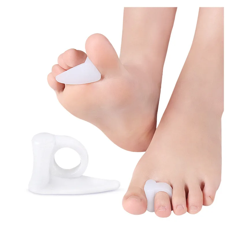 

Soft Silicone Toe Separator For Hallux Valgus Orthosis Correction Overlapping Spreader Bunion Splint Foot Protector Inserts