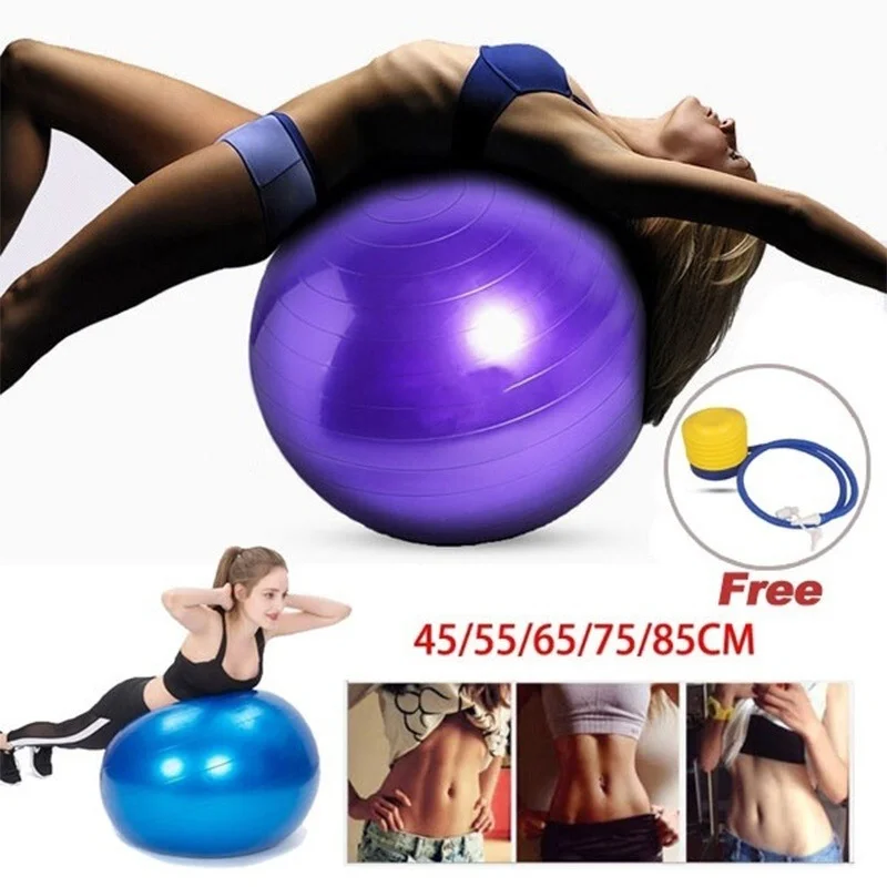 

PVC Ball Explosion-proof Bearing Capacity Yoga Ball Pilates Gym Massage Ball Exercise Balance Ability Fitness Ball With Air Pump
