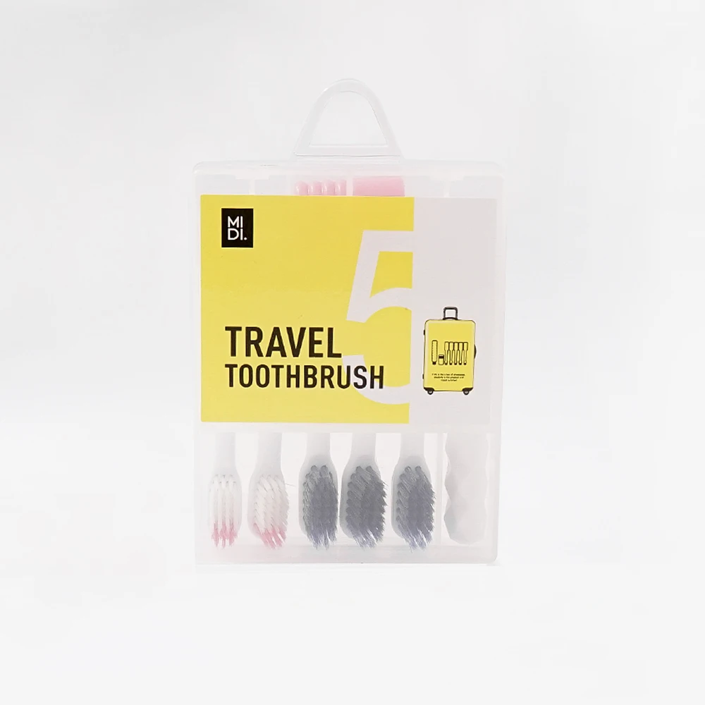 

5Pcs/Set Adult Travel Home Soft Toothbrush Environmental Ultra-fine Soft Health Tooth brush For Oral Care Teeth Cleaning