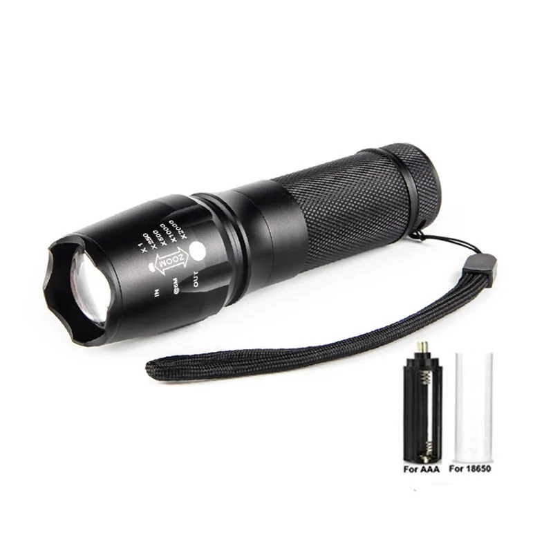 

Banggood W-878 Tactic LED Flashlight 1000Lum XML T6 Zoom Zoomable 5 Modes Torch Tactical Camping Lantern Searchlight