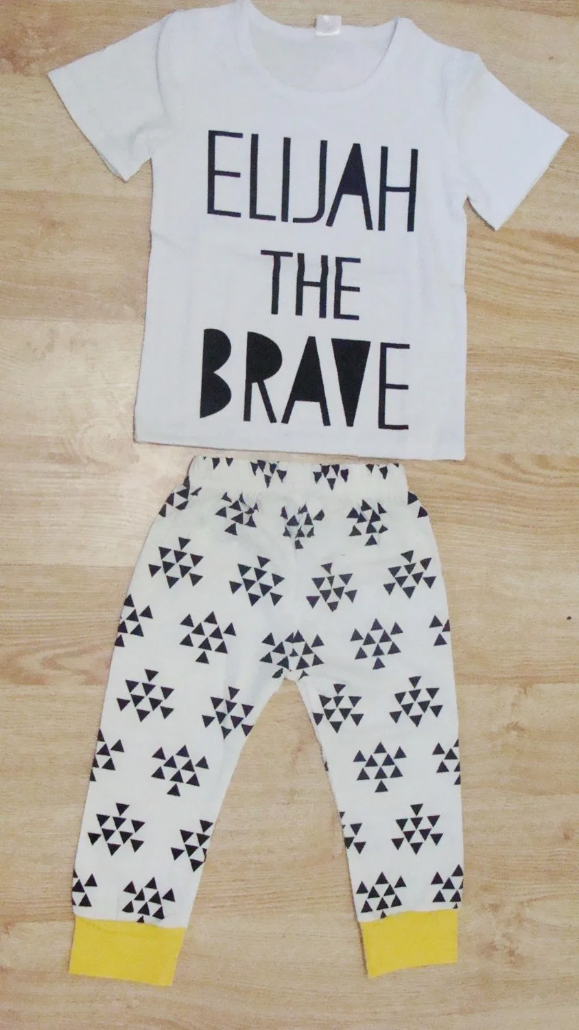 Комплект одежды для маленьких мальчиков Повседневная футболка и штаны