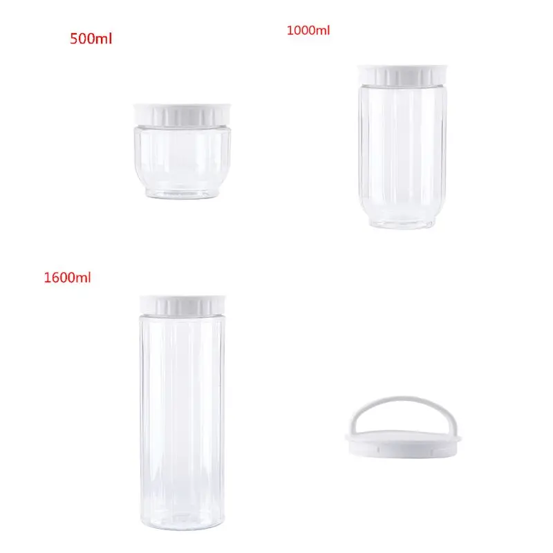 Kitchen Transparent Food Storage Container With Lids Sealing Pot Cereal Grain Bean Rice Sealed Plastic Milk Powder Jar PXPC | Дом и сад