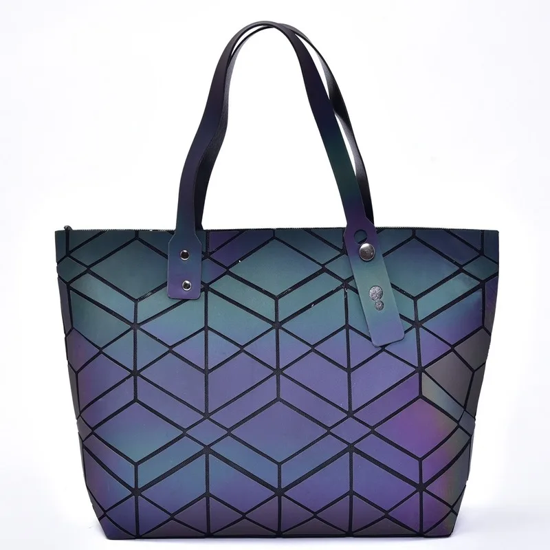 Светящаяся стеганая Геометрическая Сумка 2020 новые модные женские сумки через