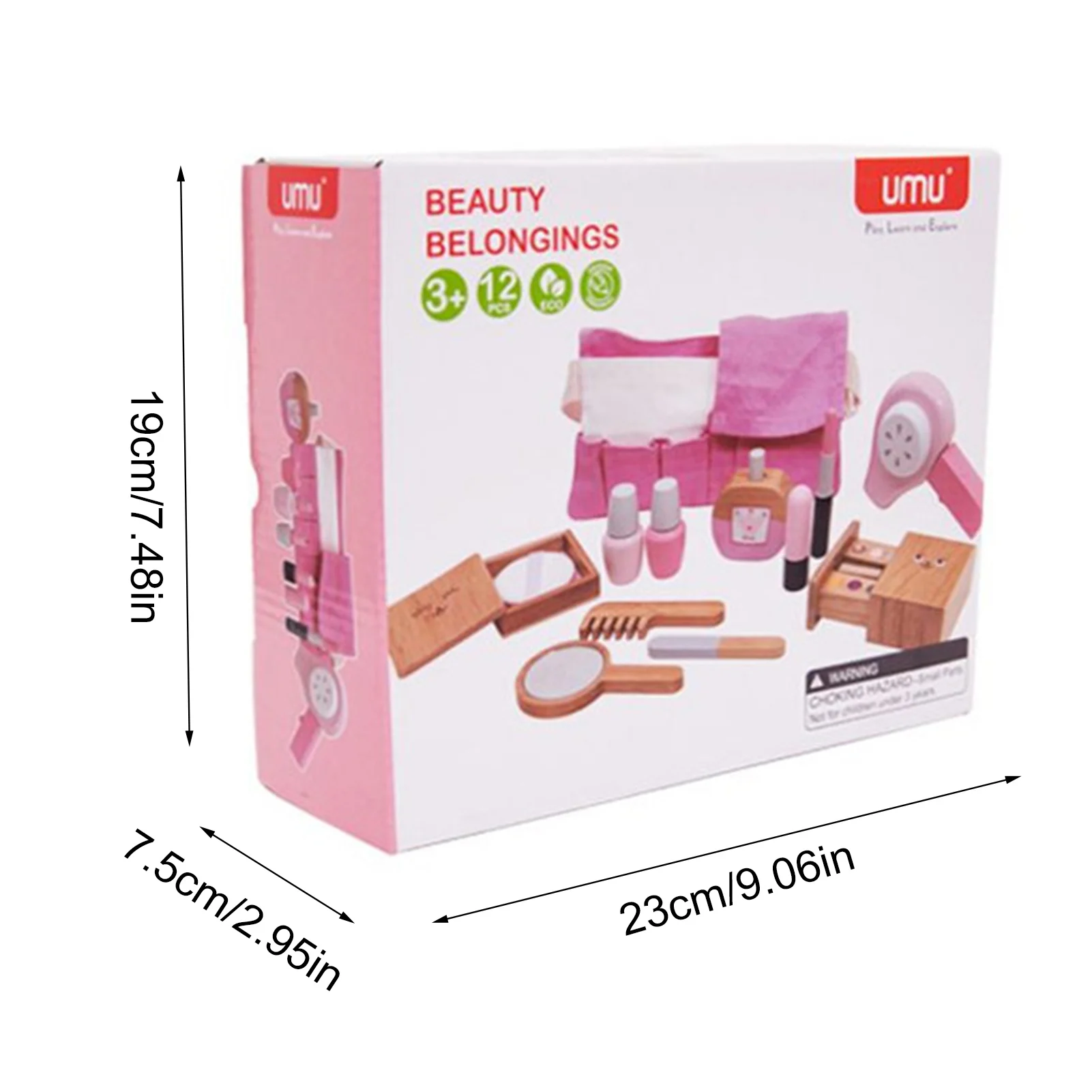 

12Pcs Wooden Beauty Salon Pretend Makeup Haircut Toy Role Play Cosmetics Toy Simulation Pretend Beauty Accessories For Kids Gift