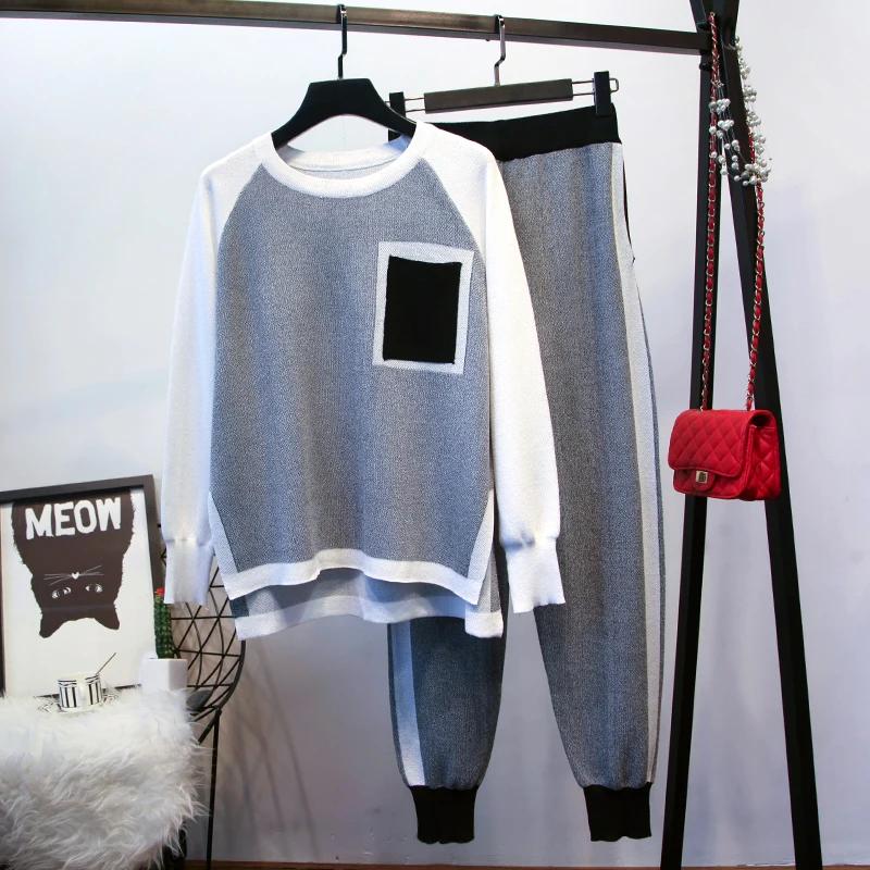 Комплект из двух предметов Для женщин костюмы кашемировый вязаный комплект: