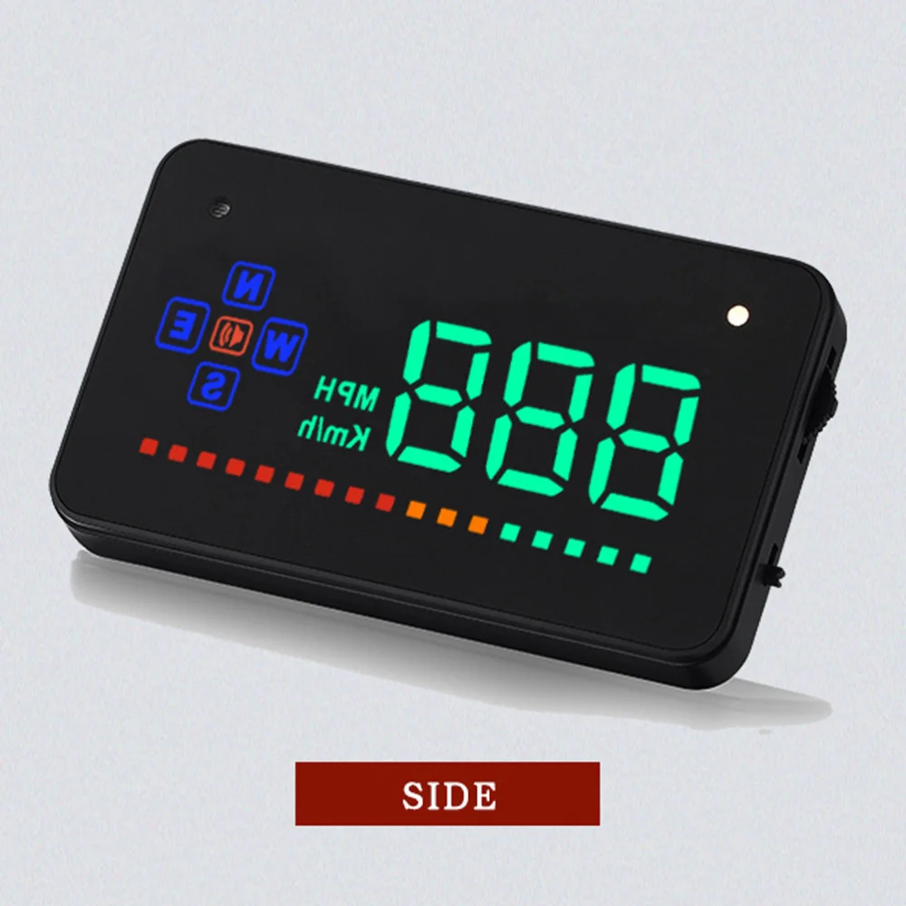 

New Head Display Digital Universal Car HUD Speedmeter Over Reminder MPH (Black)