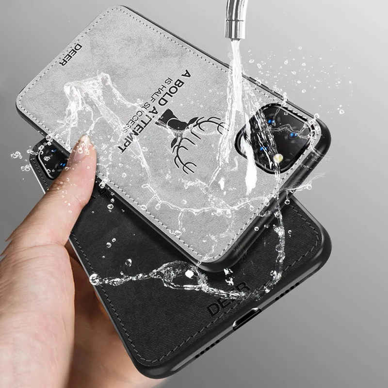 Новый тканевый Ультратонкий силиконовый чехол для телефона iPhone 12 11 Pro Max XS XR X