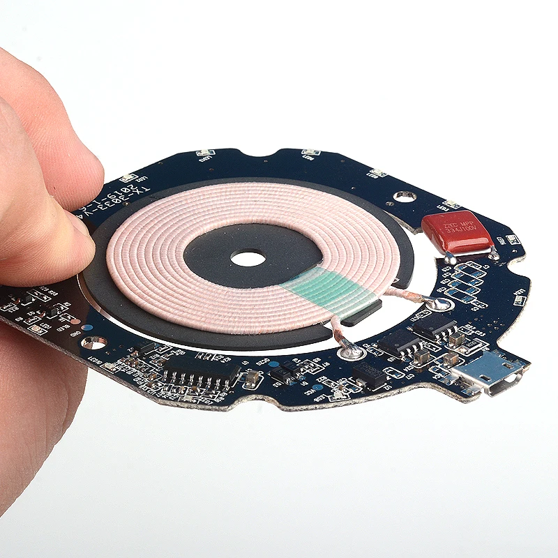 VEEAII Qi Беспроводное зарядное устройство 10 Вт 7 5 PCBA DIY печатная плата катушка модуль