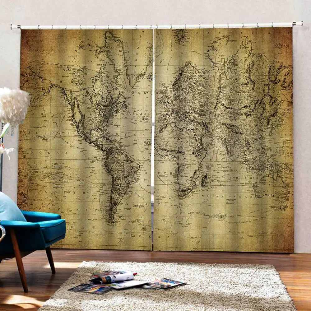 3D Оконные Занавески для гостиной спальни занавески по индивидуальному размеру в