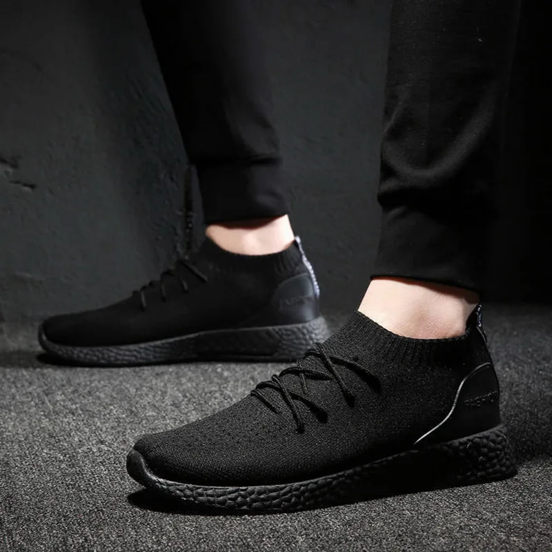 Спортивная обувь для мужчин кроссовки одноцветные носки спортивная мужские