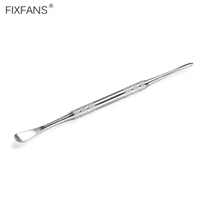 Инструмент для резьбы по воску FIXFANS 12 см, ложка из нержавеющей стали для очистки курительной масляной трубки, средство для очистки покера, инструмент для самостоятельной сборки