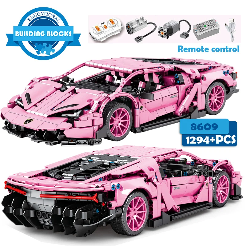 

1294 шт. город дистанционного Управление спортивные строительные блоки для автомобилей создатель технические RC/non-Радиоуправляемый гоночный...