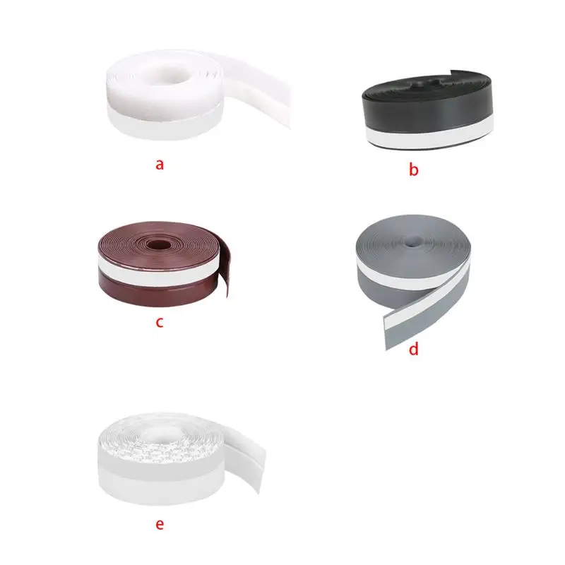 

5M Self Adhesive Door Seal Strip Weather Strip Silicone Soundproofing Window Seal Draught Dust Insect Door Strip 25MM/35MM/45MM