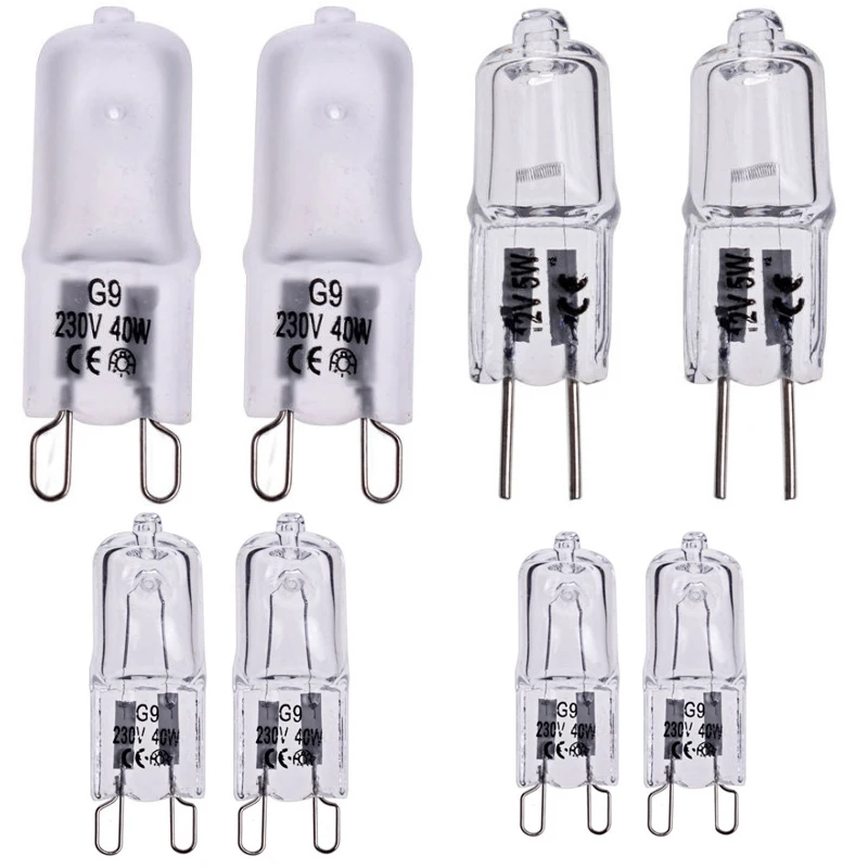 GreenSun 10 шт 12V 220-240V G9 50 Вт галогенная капсулы светильник лампа высокой яркости