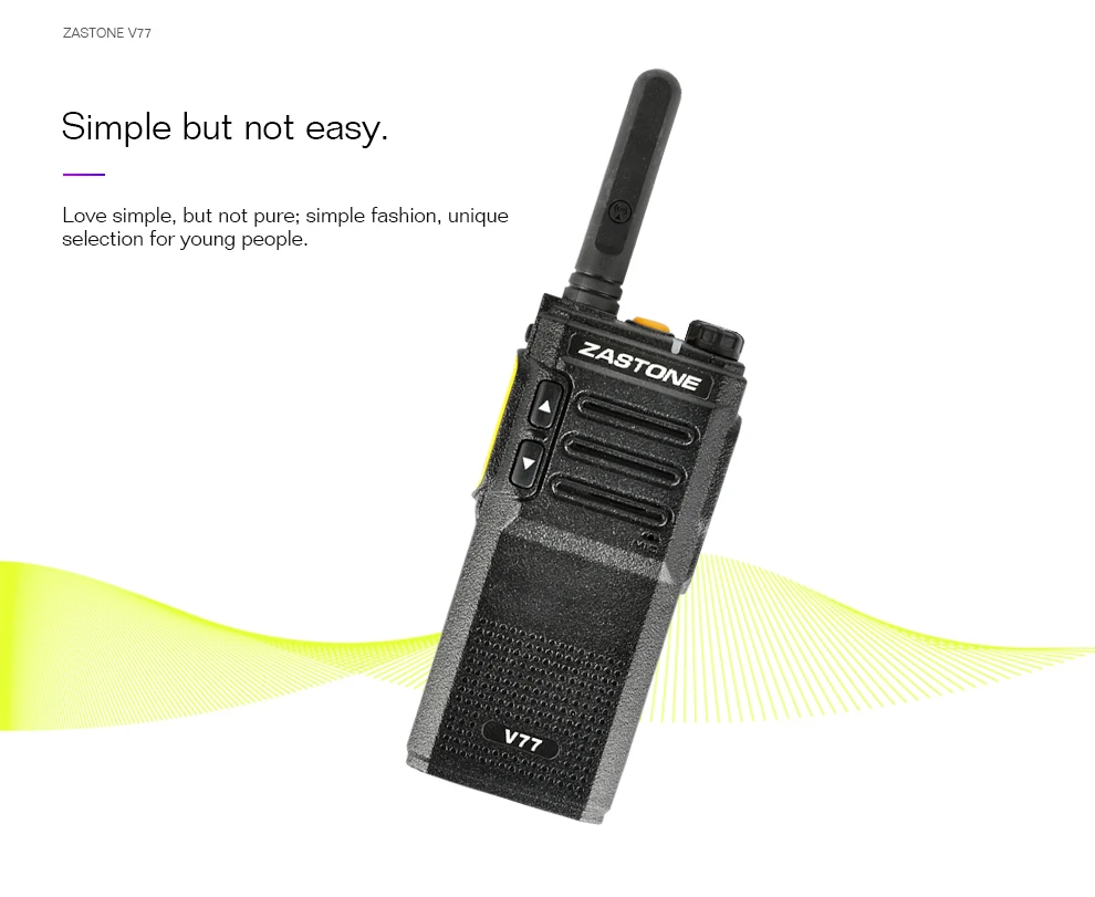 Zastone V77 Мини Портативная рация UHF 400-470MHz 1500mAh батарея HF трансивер коммуникатор портативный двухсторонний радиоприемник