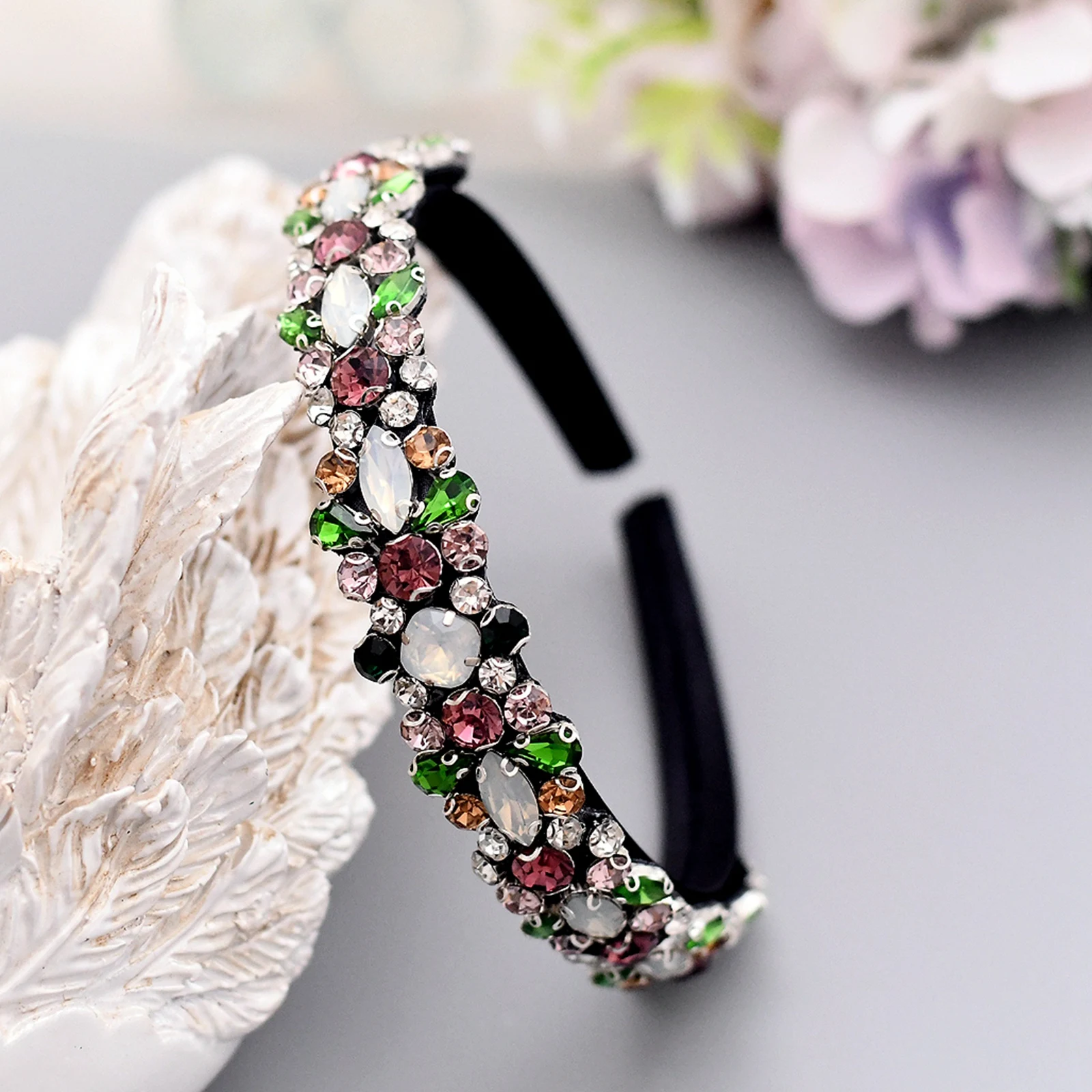 

Handmade Luxury Pearl Romantic Bridal Wedding Accessories Diamond Exquisite Elegant Ladies Hair Band