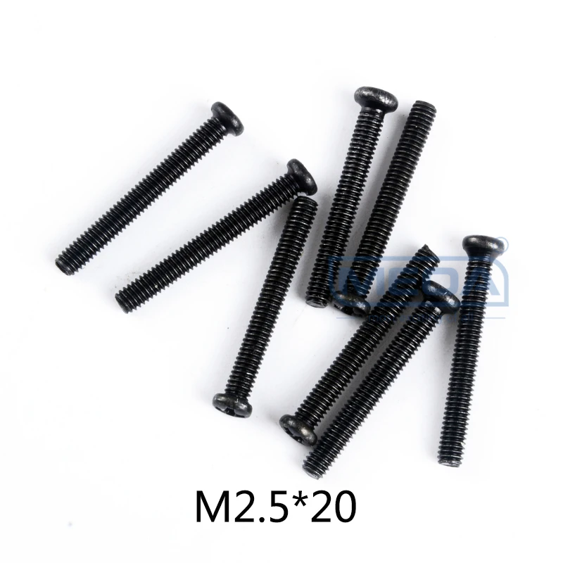 Wltoys 12428 RC автомобиль запасные части саморезы с полукруглой потайной головкой Винты с плоской головкой и крестообразным шлицем половина штифт M2 M2.3 M2.5 M3 M4 винты для RC автомобиль
