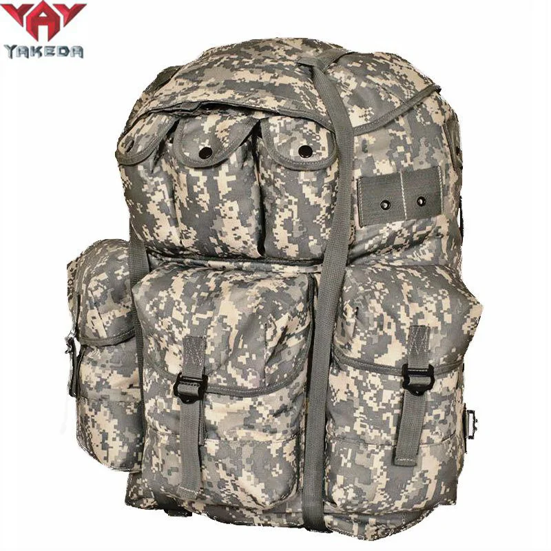 

YAKEDA Tactical Backpack Iron Back Frame Cordura Nylon High Strength Material Outdoor Army Field Weight Training Hiking Rucksack
