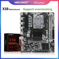 machinist x58 motherboard lga 1366 support reg ecc ddr3 ram memory xeon e5620 cpu overclocking sata2 m atx x58v1608