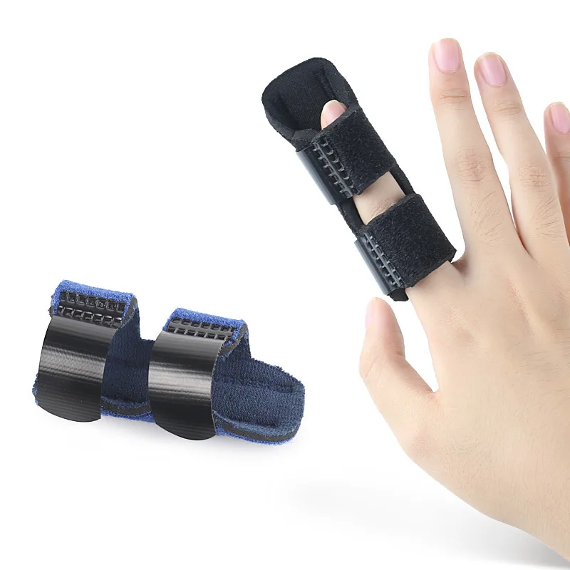 1pcs Posture Corrector Finger Protector Adjustable Aluminium Finger Splint Brace Recovery Injury Pain Protector Correction